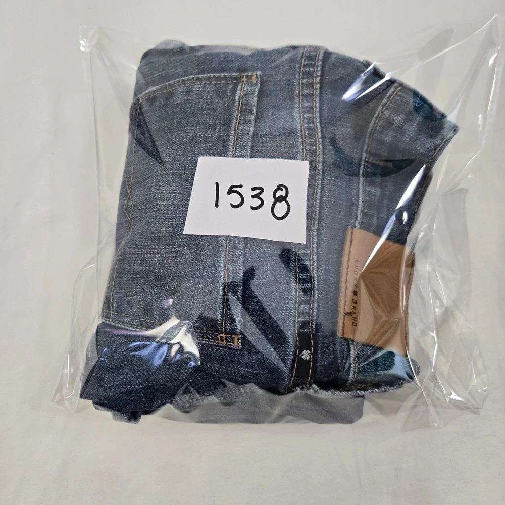 Lucky Brand Womens 2/26 Mollie Crop Slim Jeans Distressed Knee Hole Stretch Dark